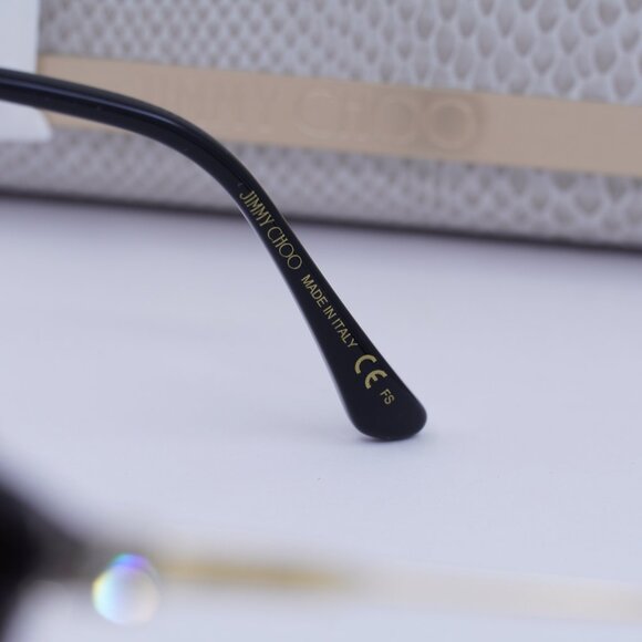 Final Price! Jimmy Choo JC302 07T3 00 Black/Gold Eyeglasses 53mm - Picture 7 of 10